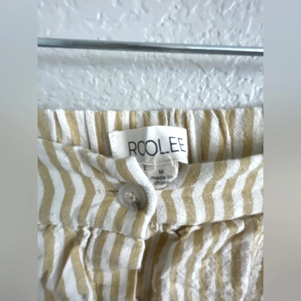 Roolee yellow island striped tea skirt